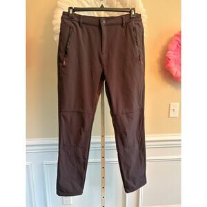 CAMII MIA WINTER WARM OUTDOOR FLEECE LINED GREY PANTS SIZE 34/30